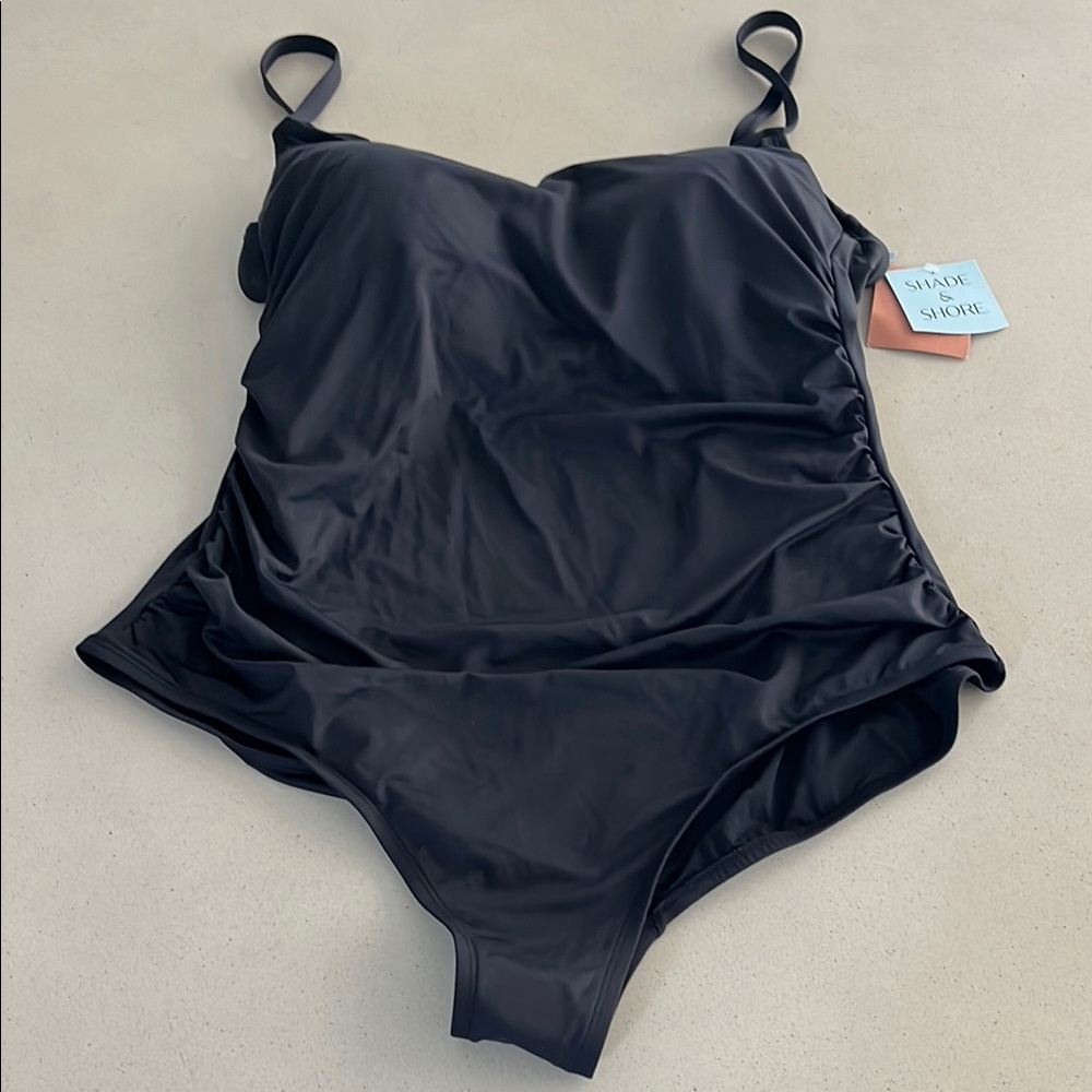 Shade & Shore Black One-Piece Swimsuit